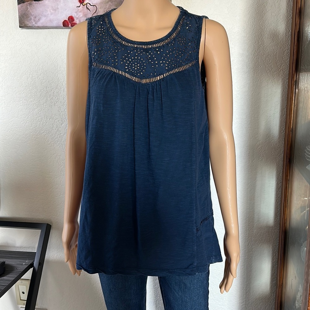 Sonoma Distressed Blue Top